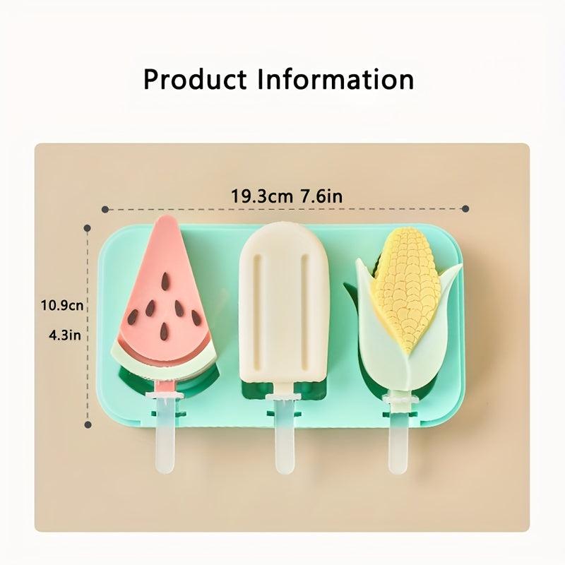 Platinum Silicone Ice Cream Mold with Lid for Homemade Popsicles