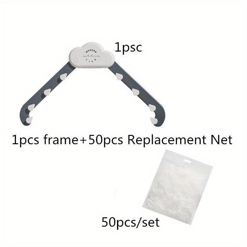 Set of 50 Triangle Tri Holder Filter with Sink Strainer Bag