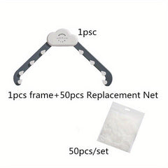Set of 50 Triangle Tri Holder Filter with Sink Strainer Bag