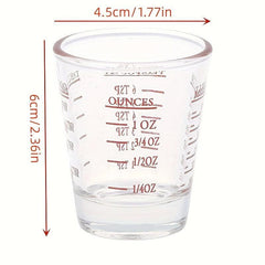 30ml 1oz Glass Measuring Cup With Scale Shot Glass Liquid Glass Ounce Cup