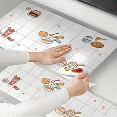 Paper Cartoon Self Adhesive Wallpaper For Kitchen Decor