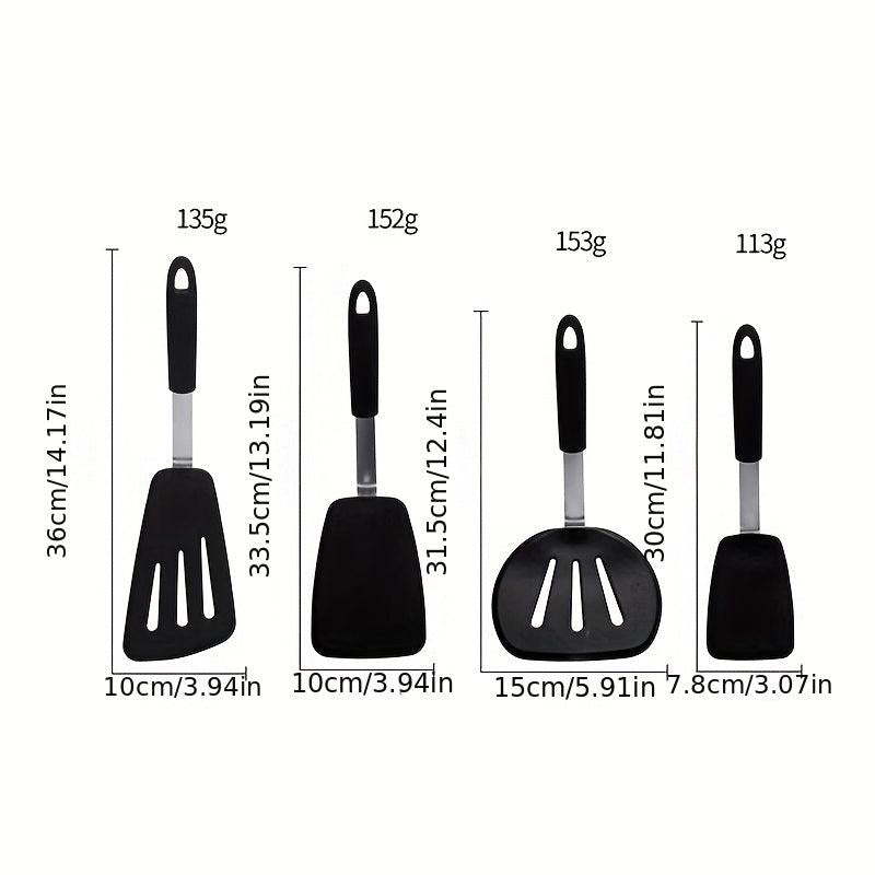 Silicone Kitchen Utensils Non Stick Cooking Spatula Japanese Style Frying Shovel