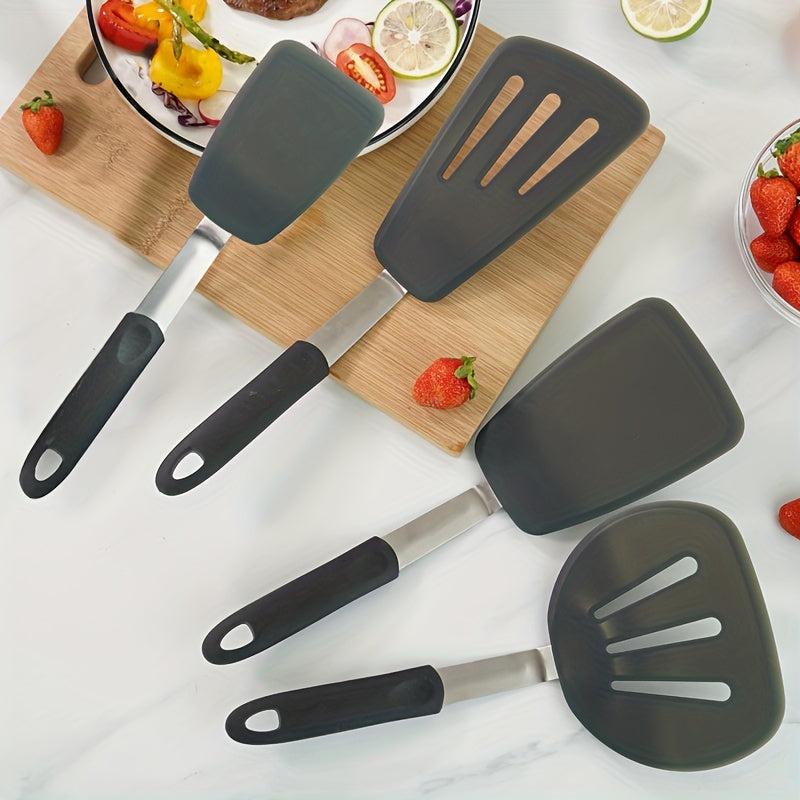 Silicone Kitchen Utensils Non Stick Cooking Spatula Japanese Style Frying Shovel