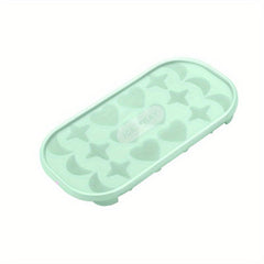 Silicone Ice Cube Mold with Lid Heart-shaped Freezer Tray