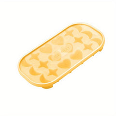 Silicone Ice Cube Mold with Lid Heart-shaped Freezer Tray