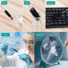 10pcs Reusable Stainless Steel Bottle Cleaning Brush Set