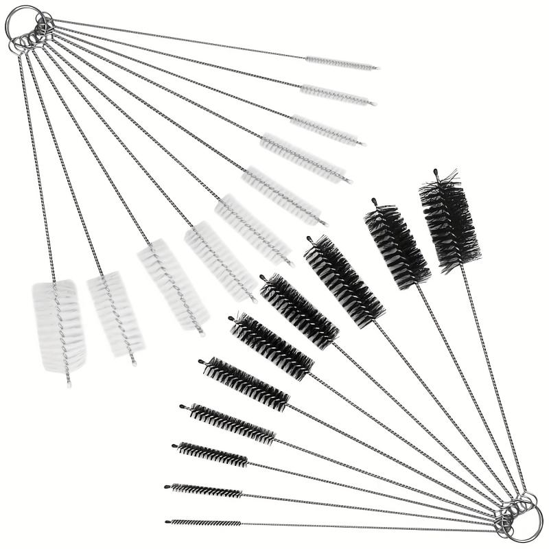 10pcs Reusable Stainless Steel Bottle Cleaning Brush Set