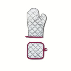 2pcs Cotton Oven Mitts for Baking High Temp Resistant
