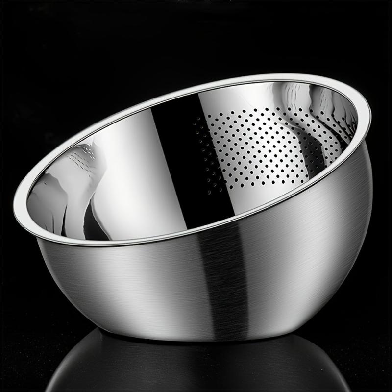 Stainless Steel Rice Washing Drain Basket Colander