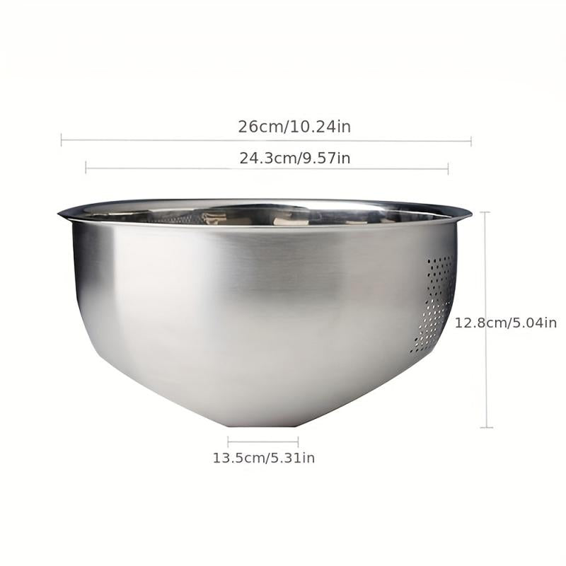 Stainless Steel Rice Washing Drain Basket Colander