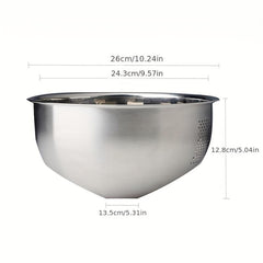 Stainless Steel Rice Washing Drain Basket Colander