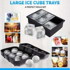Silicone Ice Ball Mold Flexible Ice Cube Trays Ice Trays For Freezer