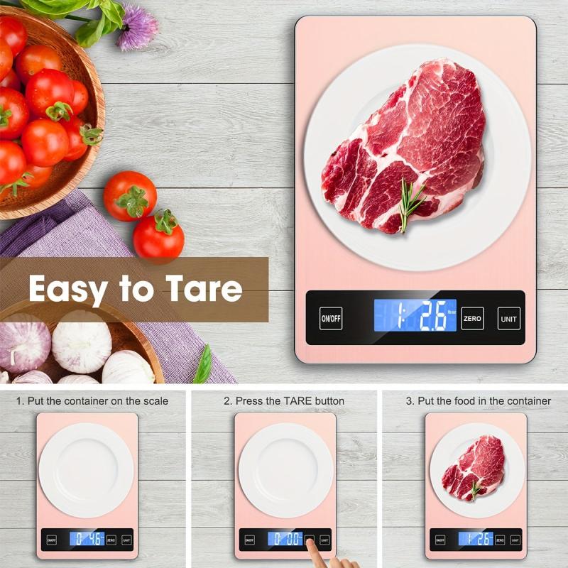Digital Kitchen Scale for Baking Cooking Weight Loss 5kg 11lb