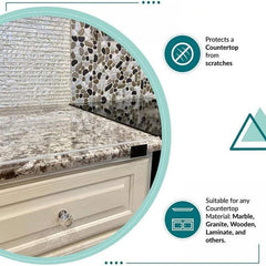 Acrylic Cutting Boards For Kitchen Counter Anti Slip Transparent Cutting Board