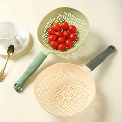 Nordic Silicone Colander with Long Handle and Heat Resistance