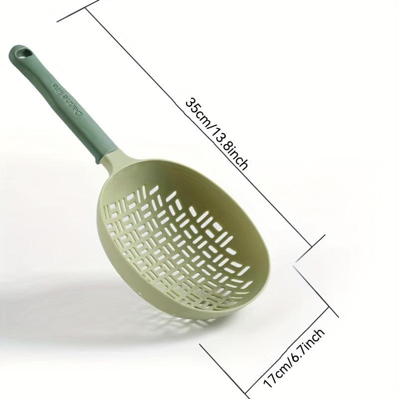 Nordic Silicone Colander with Long Handle and Heat Resistance