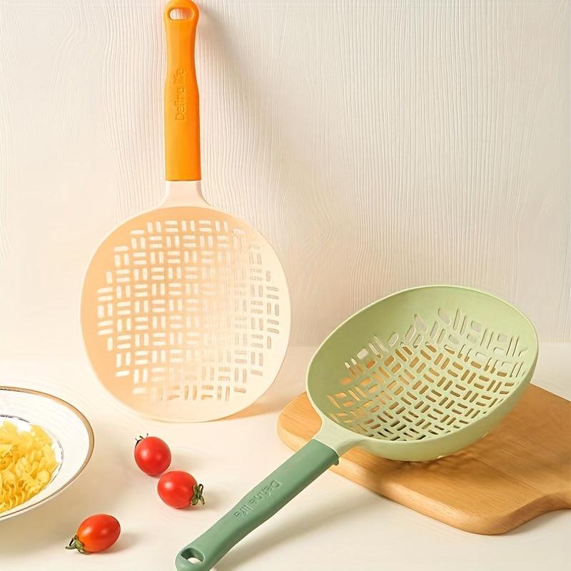 Nordic Silicone Colander with Long Handle and Heat Resistance