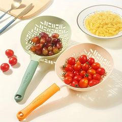 Nordic Silicone Colander with Long Handle and Heat Resistance