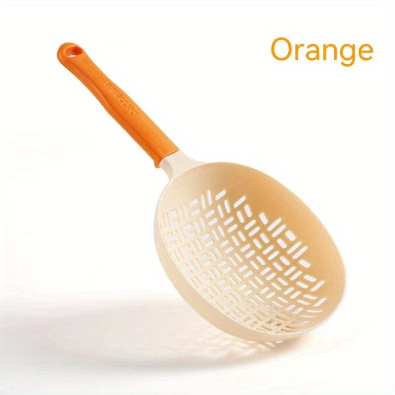 Nordic Silicone Colander with Long Handle and Heat Resistance