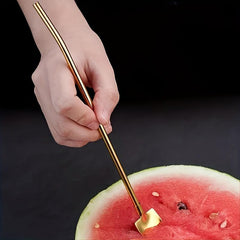 Colorful Steel Spoon Straws Mini Shovel Spoon for Drinking Mixing