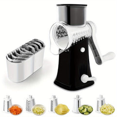 5in1 Rotary Cheese Grater Shredder Vegetable Slicer Multifunctional Fruit Slicer