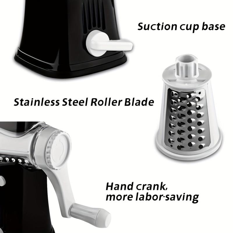 5in1 Rotary Cheese Grater Shredder Vegetable Slicer Multifunctional Fruit Slicer
