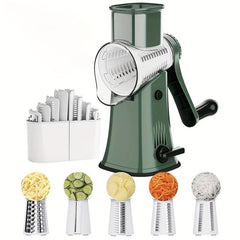 5in1 Rotary Cheese Grater Shredder Vegetable Slicer Multifunctional Fruit Slicer