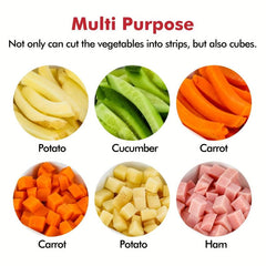 Vegetable Cutter for Fries Carrots Cucumbers Easy Use Kitchen Gad