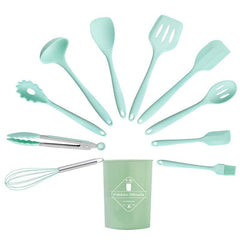 11pcs Silicone Kitchen Utensils Set High Temp Resistant Non stick Cooking