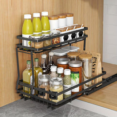 Pull Out Spice Rack Kitchen Organization