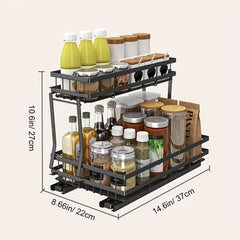 Pull Out Spice Rack Kitchen Organization