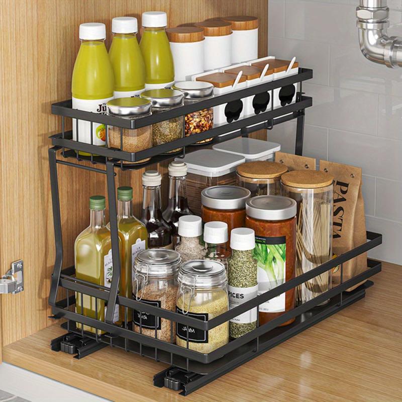 Pull Out Spice Rack Kitchen Organization