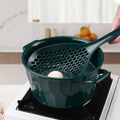 1pc Slotted Spoon High Temperature Resistant Large Colander Kitchen Scoop Noodle