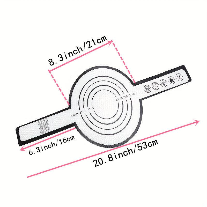 2pcs Silicone Baking Mat For Dutch Oven Handles Sling Dough Alternative