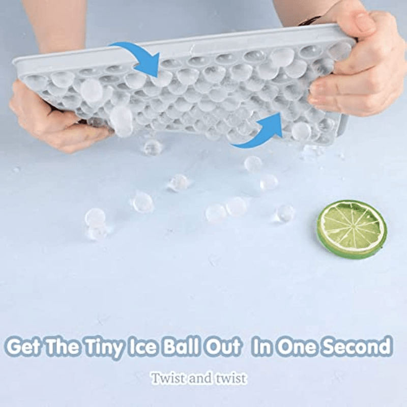 Rubber Mini Ice Cube Tray Small Easy to Remove Crushed Ice Tray