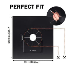 Teflon Gas Stove Protective Mat Anti-Fouling Cleaning Pad 10 6in