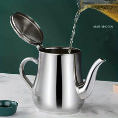 Stainless Steel Pot with Filter and Seasoning Bottle