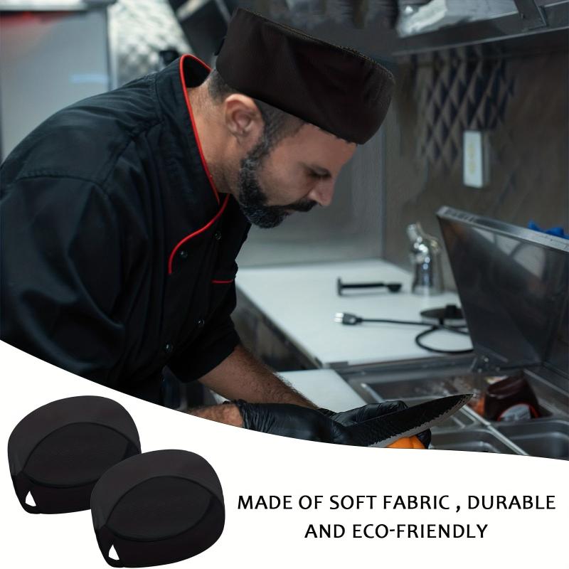 2pcs Mesh Top Adjustable Chefs Hats For Women Men