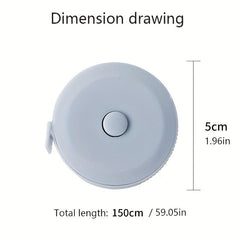 Retractable Mini Tape Measure 59.05in Clothing Measurement