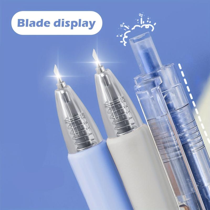 Press Pen 30u00b0 Small Head Paper Cutter Portable Utility Diary Sticker Carving