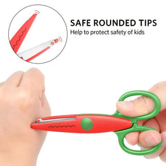 6pcs Scrapbooking Scissors Decorative Edge ABS Resin
