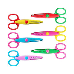 6pcs Scrapbooking Scissors Decorative Edge ABS Resin