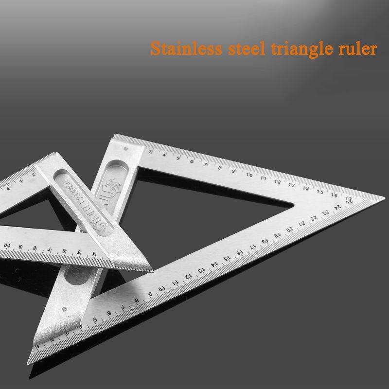 1pc Stainless Steel Square Angle Ruler Crutch 90 Degrees Carpenter Tools