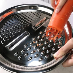 3pcs Set Colander Set Stainless Steel Vegetable Slicer Fruit Slicer