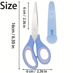 Soft Grip Scissors 16cm Stainless Steel Straight Paper Scissors