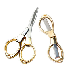 Mini Folding Scissors Stainless Steel Keychain Camping Fishing Scissor
