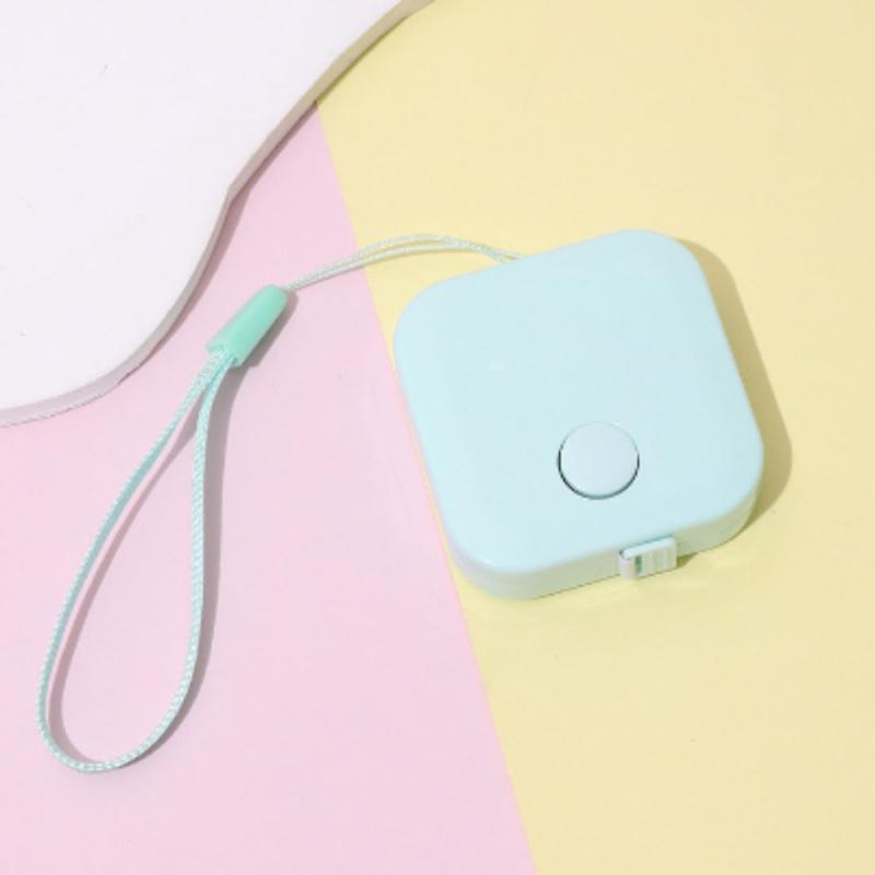 Nordic Style Macaron Portable Square Tape Measure Hanging Rope Type
