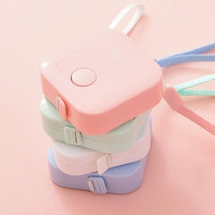 Nordic Style Macaron Portable Square Tape Measure Hanging Rope Type