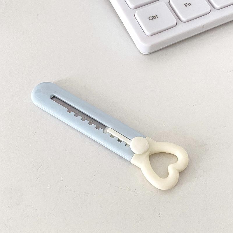 Mini Love Heart Utility Paper Cutter Art Box Cutter School Office Supply