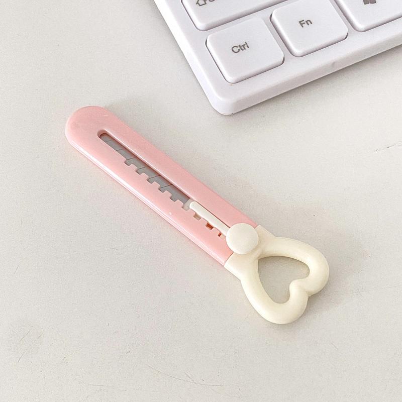 Mini Love Heart Utility Paper Cutter Art Box Cutter School Office Supply